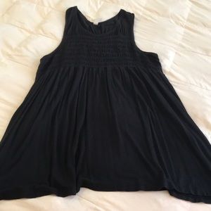 2XL black babydoll racer back tank